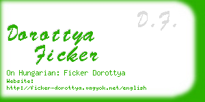 dorottya ficker business card